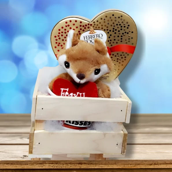 Cute Fox Gift basket